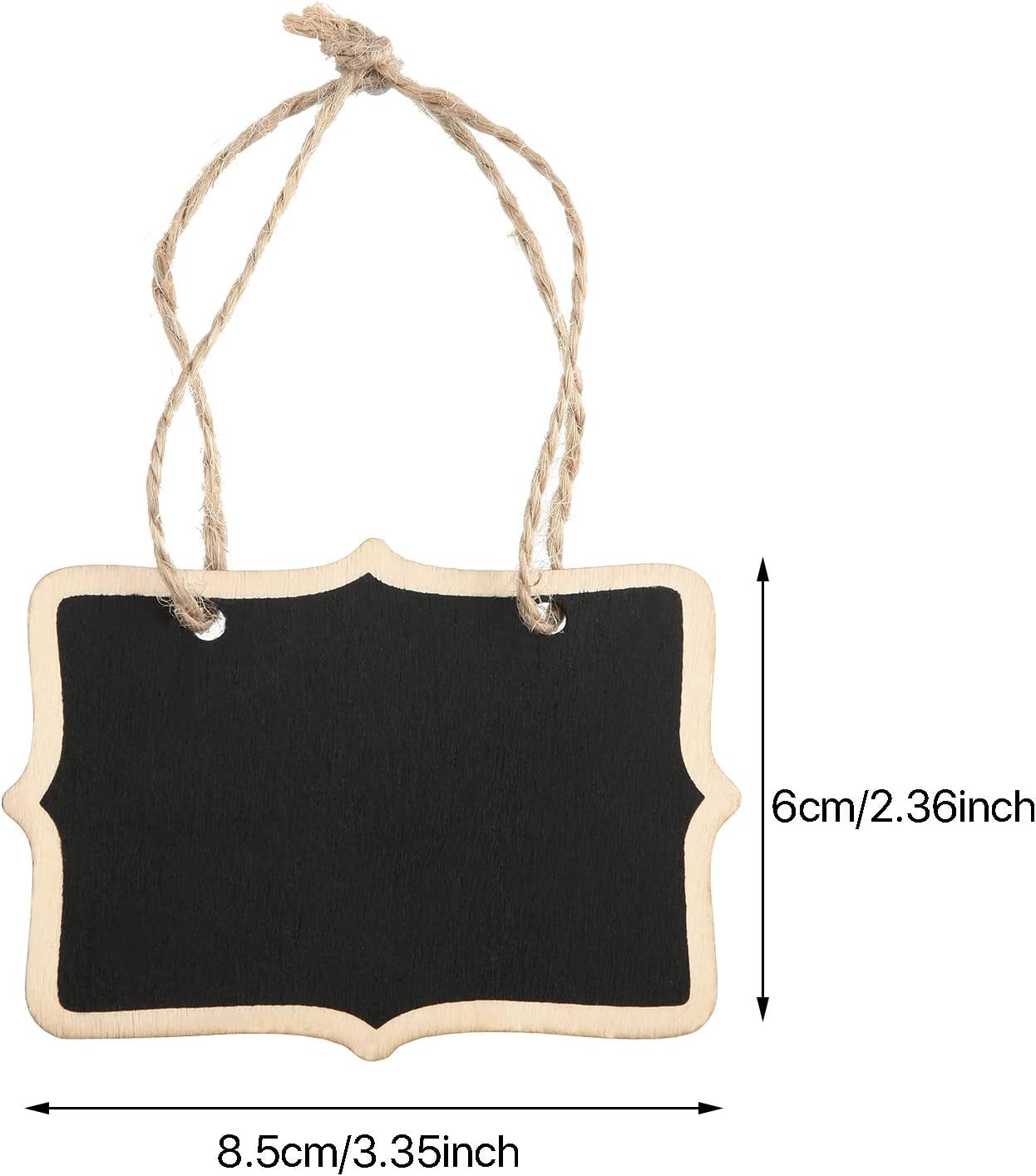 Wooden Chalkboard Tags/Labels 24 Pack